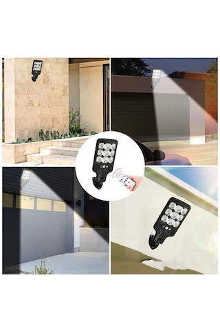 Hs-8037b Solar 9 Cob Ledli Hareket Sensörlü Sokak Lambası