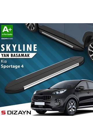 S-dizayn Kia Sportage 4 Skyline Krom Yan Basamak 173 Cm 2016-2021 A+ Kalite