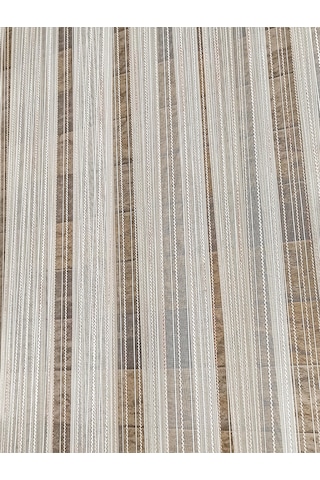 Pudra Tergal Eteği Kurşunlu Tül Perde / Ölçünüze Özel Dikim