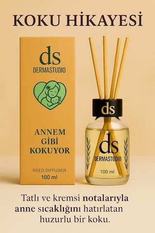 Annem Gibi Kokuyor Tatlı & Yumuşak Premium Bambu Oda Kokusu, 100 Ml Karışık