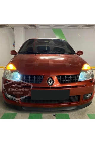 Renault Clio 2 Symbol Hb&sedan 1998-2008 Uyumlu Üniversal H Lip Esnek Ön Lip 2 Parça Karlık Ön Ek 00 Şüscaroto Aksesuar