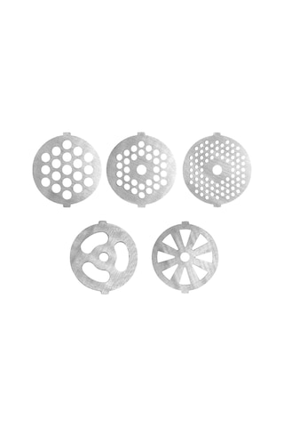 Geeksen Gıda Minyatörü Ve Et Kesme Aleti Aksesuarı İçin Paslanmaz Çelik Et Dilimleme Diskleri 5 Adet Gümüş