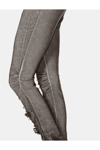 BULALGİY Kadın Vizon Skinny Dantel Pantolon - BGA653079