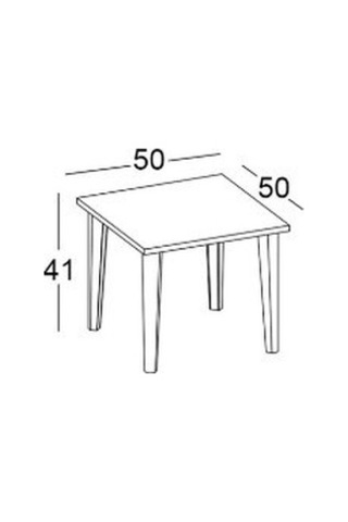 Line Sehpa Ofis Sehpa Çalışma Masası Sehpası Orta Sehpa 50 50 41 Beyaz