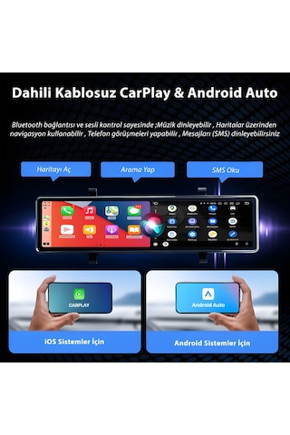 Araç Kamerası C3 Carplay Android Multimedya 4k Ön Ve Arka Kamera