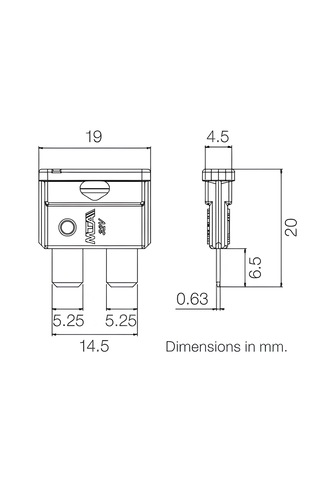 Standart Bıçak Sigorta 40 Amper 100 Adet Standart Boy Oto Sigorta