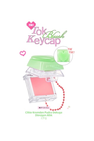Ciltte Kremden Pudra Dokuya Dönüşen Allık Perıpera Tok Blush Keycap 06 Y2k Kiss