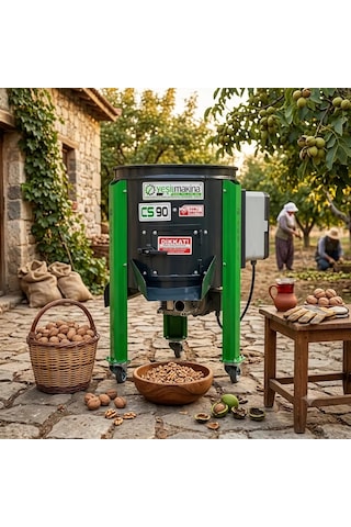 Yeşil Makina Cs 90-d Devir Ayarlı Ceviz Soyma Makinesi