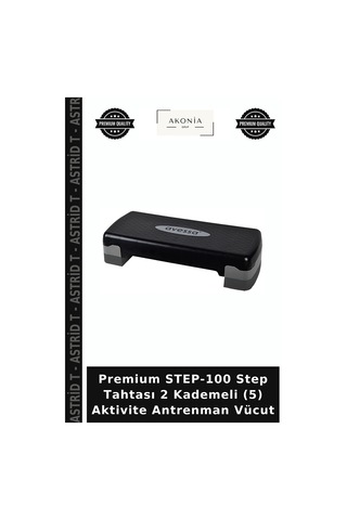 Premium Step-100 Step Tahtası 2 Kademeli 5 Aktivite Antrenman Vücut