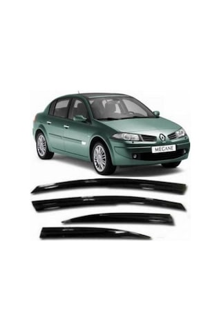 Renault Megane 2 Sedan Cam Rüzgarlığı Parlak Siyah