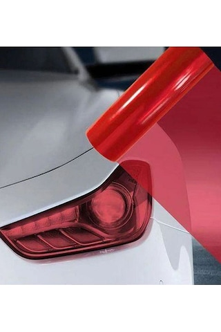 Far Stop Filmi Far Folyosu Kırmızı Far Çizik Çizilme Engelleyici Folyo 100cm X 30cm