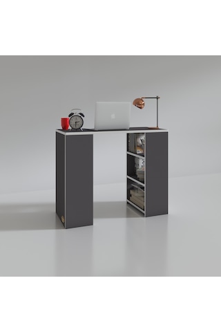 Kenzlife bilgisayar çalışma masası venüs gri ofis sekreter laptop