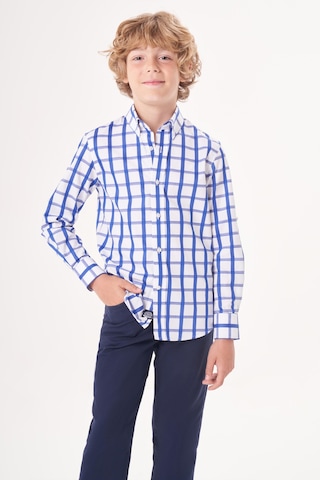 Bisse Regular Fit Yaka Düğmeli Lacivert Erkek Çocuk Gömlek Gm23y231169 D39 Lacivert
