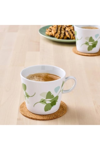 Ikea Stılenlıg Beyaz-yeşil 33 Cl Kupa Seti 2 Adet Beyaz - Yeşil