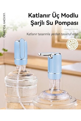 Vayomy Smartfold Katlanabilir Şarjlı Damacana Pompası - Akıllı Ölçülü Otomatik Dokunmatik Su Pompası Yeni Nesil Mavi Vayomy Smartfold Katlanabilir Şarjlı Damacana Pompası - Akıllı Ölçülü Otomatik Dokunmatik Su Pompası Yeni Nesil Mavi