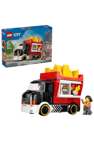 LEGO® City Patates Kızartması Kamyonu 60488 - 5 Yaş ve Üzeri Çocuklar İçin Aksesuar İçeren Yaratıcı Oyuncak Yapım Seti (216 Parça)
