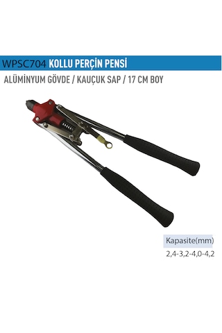 Wp Pro Kollu Perçin Pensi Alüminyum Gövde Kauçuk Sap 17cm Sc704