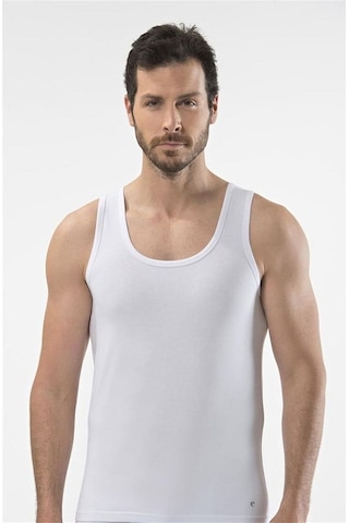 Faal 121 Erkek Penye Süprem Askılı Atlet-beyaz Beyaz