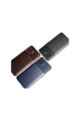 Oppo Reno 5 Lite Kılıf Karbon Tasarım Negro Silikon Kapak