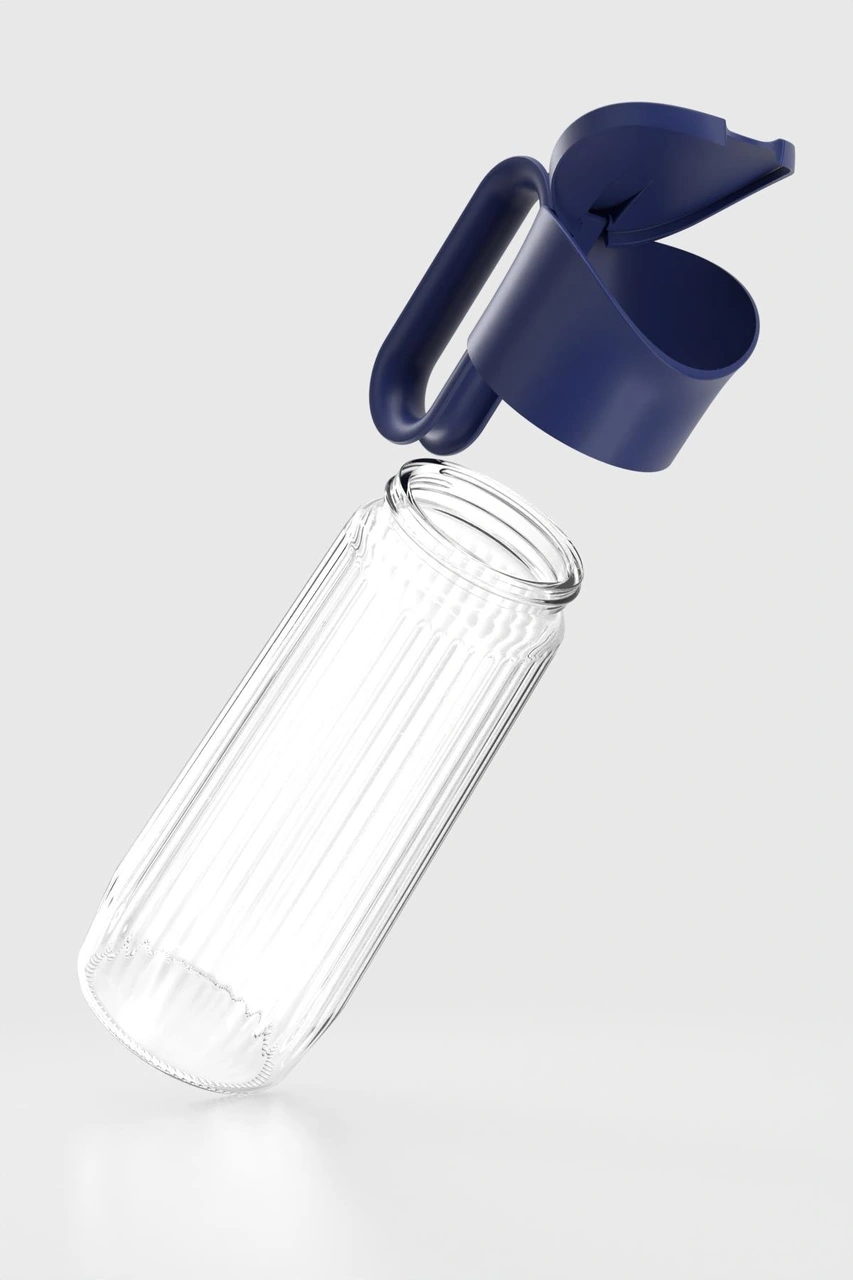 Renga Luvia 1500 Ml Cam Gravürlü Sürahi 111034 Mavi