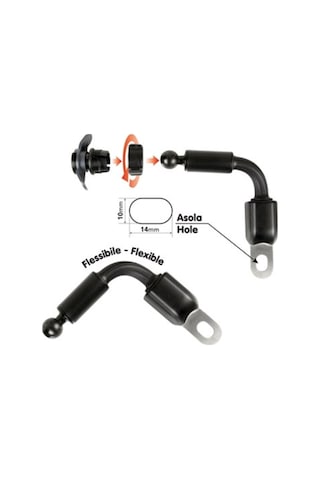 Lampa Opti-Arm Motosiklet Esnek Kollu Telefon Bağlantı Aparatı 90