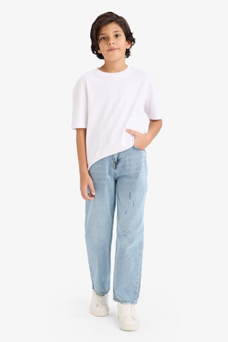 Defacto Erkek Çocuk Loose Fit Yırtık Detaylı Düz Paça Jean Pantolon G6698a826spnm39 Mavi-nm39