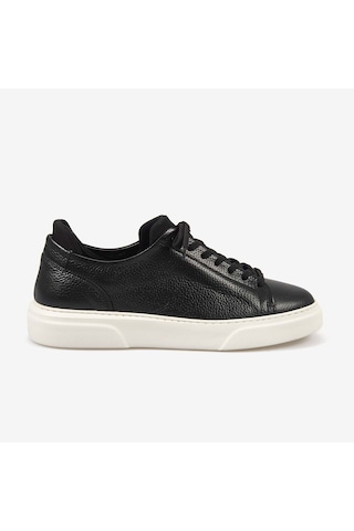 Kemal Tanca Erkek Eva Taban Hakiki Deri Bağcıklı Spor & Sneaker Ayakkabı S505 siyah