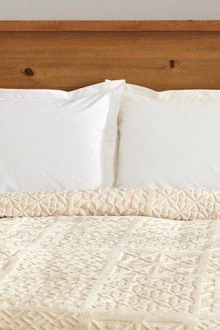 Karaca Home Blair Embos Tek Kişilik Battaniye Bej 200.22.05.0166