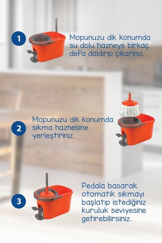 Macromax Force Pedallı Otomatik Temizlik Seti 16 L