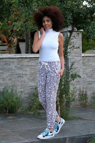 Akbeniz Kadın Welsoft Polar Tek Alt Pijama 210062 - M Mor