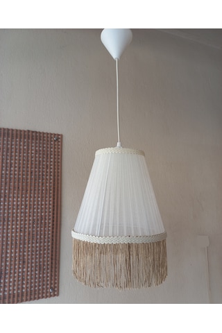 N-61 Krem Organze Yatak Odası Çocuk Ve Bebek Odası Avize Pembe Krem