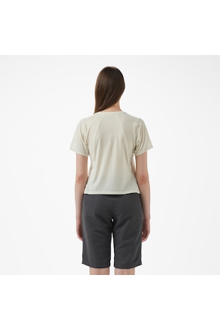 Salomon Shkout Air Crop Ss Kadın Krem Koşu T-shirt Lc2422600