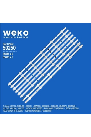 Wkset-5250 35884x6 35885x2 Svv490a69 8 Adet Led Bar 6lens Tvnizi Açıp İçindeki Led Barla Birebir Aynısı Olduğunu Görmeden Almayınız. Sonrasında İade Almamaktayız.