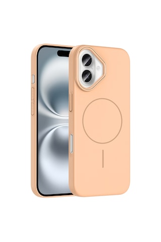 Apple iPhone 16 Plus Uyumlu Kılıf Magsafe Şarj Özellikli Zore Ruby Silikon Kapak - Lacivert Lacivert