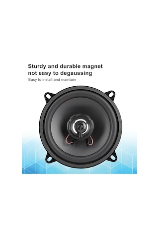 Moveevo 12v 400w Evrensel Araç Hoparlörü, 5 İnç Abs + Mıknatıs Malzeme, Güçlü Ve Net Ses Ts-506