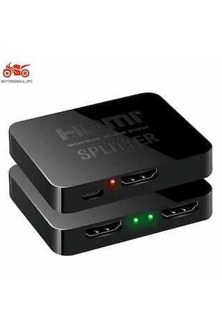 Homyl Splitter 1 In 2 Out 4k 3d Sinyal Amplifikatörü Siyah