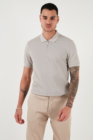 Buratti Pamuklu Regular Fit Fermuarlı Erkek Polo Yaka T Shirt 5902915 Gri