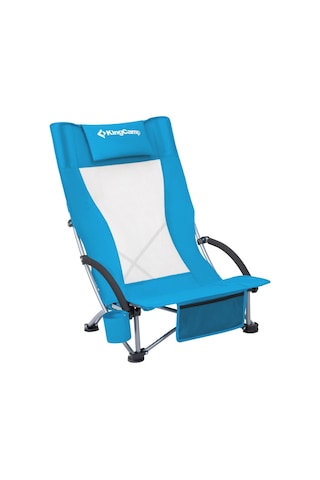 Kingcamp Lilac High Comfort Plaj Ve Dinlenme Sandalyesi Blue Buz Mavisi