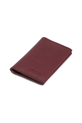 Tergan Bordo Unisex Deri Kredi Kartlık 00266M71