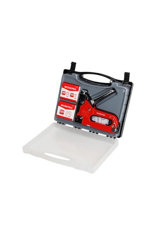Workpro WP223005 3 In 1 4 - 14 MM Profesyonel Mekanik Zımba + 14 MM Çivi Tabancası + 1500 Adet Zımba Çivi