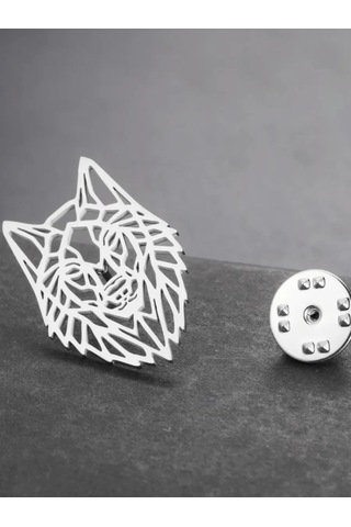 Olfil Broş-mini Kurt Tarzı Zarafeti Minimalizm 408285702 Gri