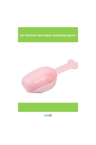 Ergonomik Kemik Şeklinde Dayanıklı Plastik Kedi Ve Köpek Mama Kepçesi