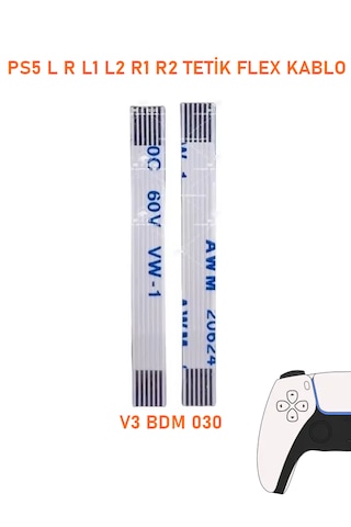 Ps5 V3 Bdm 030 Kollar İle Uyumulu L R L2 R2 Tetik Flex Kablo