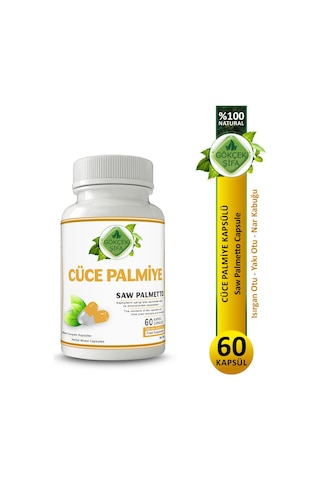 Gökçek Şifa 1000 MG Cüce Palmiye (Saw Palmetto Capsule) 60 Kapsül