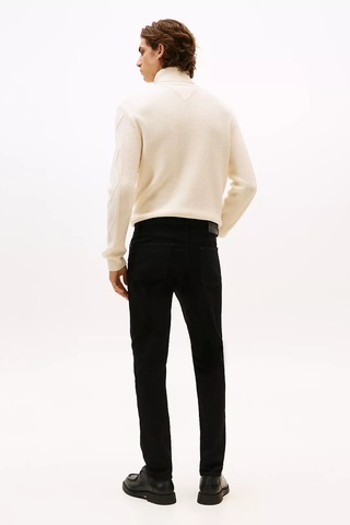 Tommy Hilfiger Erkek Bleecker Slim Fit Jean Pantolon - Siyah Burn Black