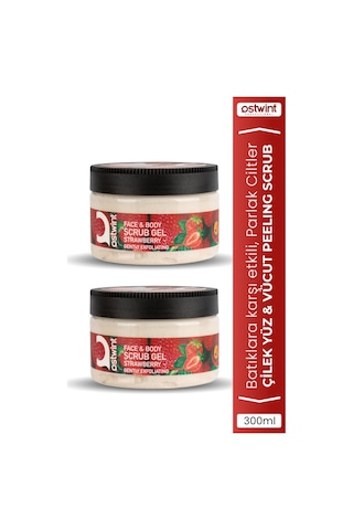 Peeling Gel 300 Ml Strawberry Scrub 2 Adet
