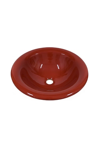 Brezza - Tb34cnk Kırmızı Cam Çanak Lavabo - 55009381 Kırmızı