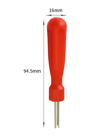 Lasonstiges 5 Adet Vana + 1 Adet Tornavida Çekirdek Araba Bisiklet Lastiği Soyucu Vana Sökme Ajanı Onarım Aracı