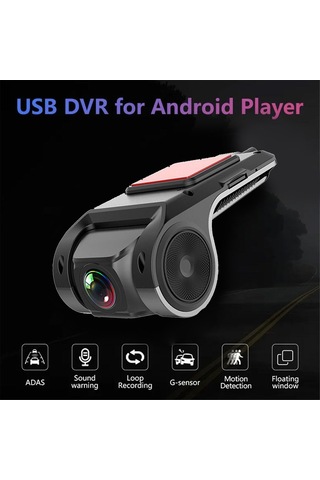 Tenfowee Zink Alaşımlı Usb Araç Kaydedici, Adas Yardımı İle Yol Çizgisi Sapması, Çarpma Uyarısı, Gece Görüşü Ve Sürekli Kayıt, 32g Hafıza Kartı Dahil