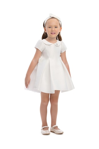 Pamina Kids Kız Bebek Fiyonk Detaylı Ve Saç Bandılı Doğum Günü - Partielbisesi 6-24 Ay 36169pr-ekru-2434 Ekru